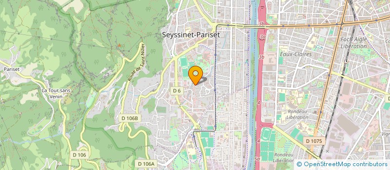 localisation de l'entreprise DANIEL ROGER  SEYSSINET-PARISET