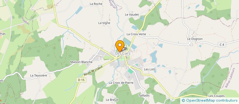 localisation de l'entreprise DANIEL ROUX à LES CARS