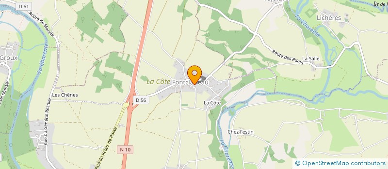 localisation de l'entreprise DANIEL SABELLE IMMOBILIER  SAINT-CIERS-SUR-BONNIEURE