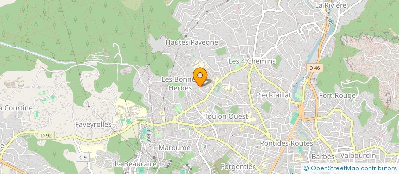 localisation de l'entreprise DANIEL SAINT LOUIS à TOULON