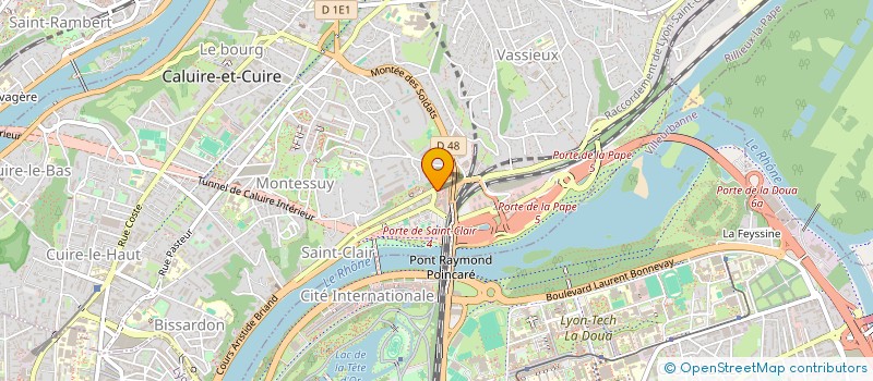 localisation de l'entreprise DANIEL TRANSPORTS à CALUIRE-ET-CUIRE