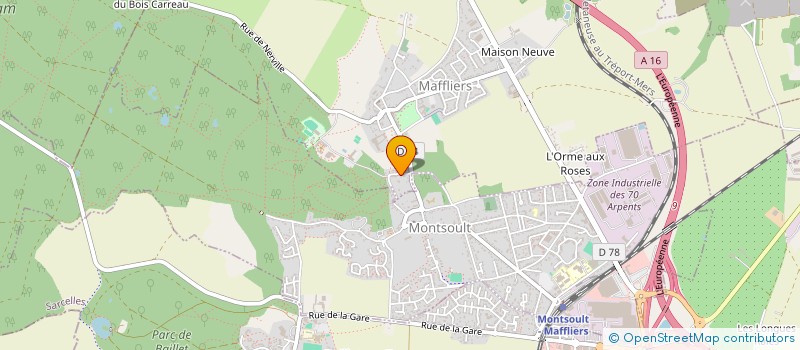 localisation de l'entreprise DANIEL VALLET SARL  MAFFLIERS