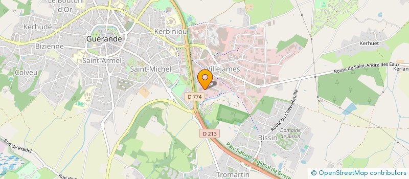 localisation de l'entreprise DANIEL VIGIER  GUERANDE