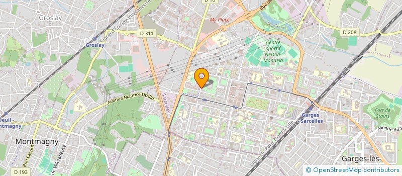 localisation de l'entreprise DANIELA à SARCELLES