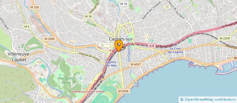 localisation de l'entreprise DANIELE B à CAGNES SUR MER