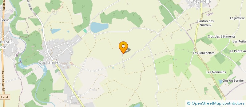 localisation de l'entreprise DANIELE LECOMTE  LE CONTROIS-EN-SOLOGNE