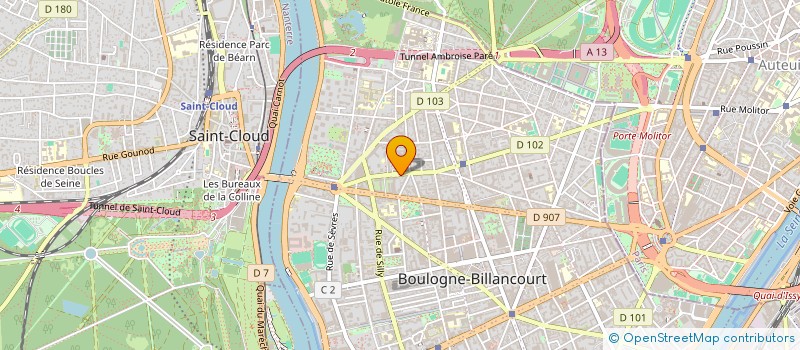 localisation de l'entreprise DANIELE MARTIN à BOULOGNE-BILLANCOURT