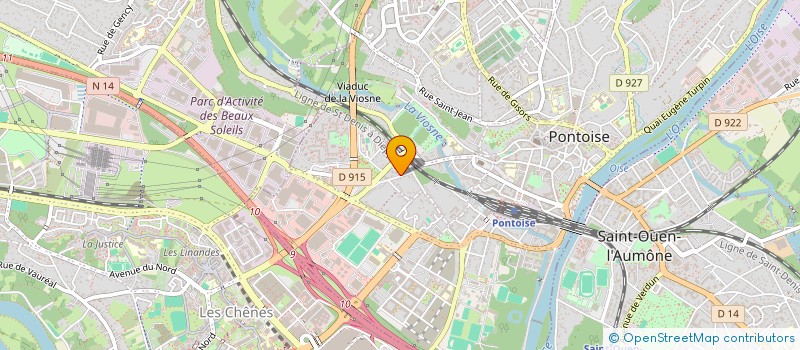 localisation de l'entreprise DANIELE VILLAIN  PONTOISE