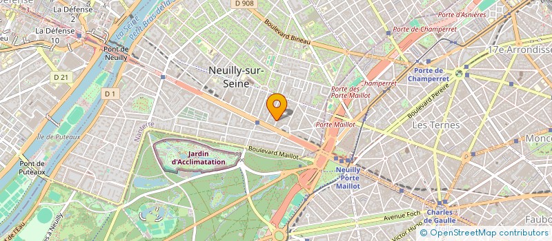 localisation de l'entreprise DANIELF CORPORATION à NEUILLY-SUR-SEINE