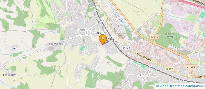 localisation de l'entreprise DANIELI à SAINT-ALBAN-DE-ROCHE