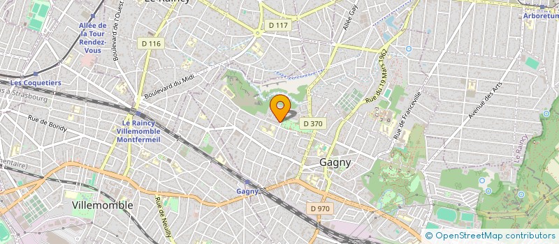 localisation de l'entreprise DANIELI CAB  GAGNY