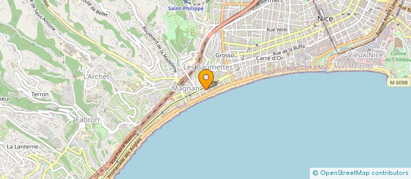 localisation de l'entreprise DANIELI MANAGEMENT à NICE