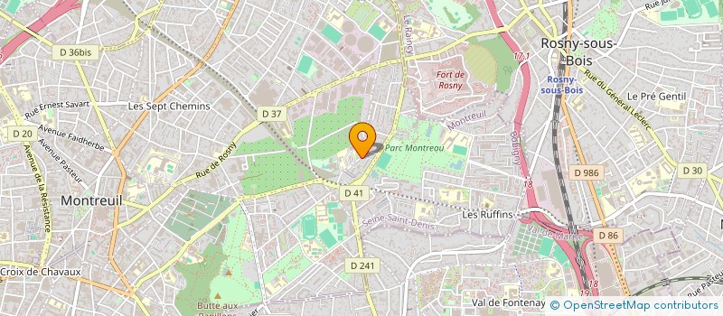 localisation de l'entreprise DANIELLA'S à MONTREUIL