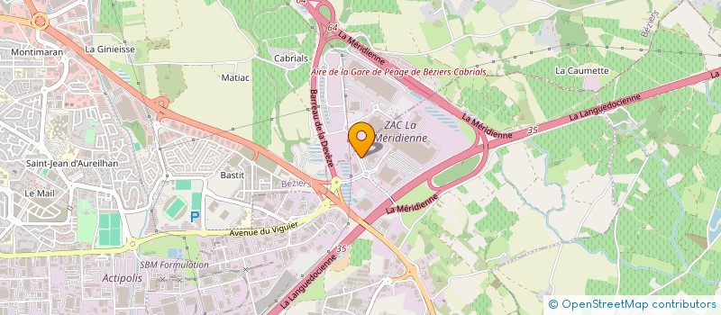 localisation de l'entreprise DANIELLE à VILLENEUVE-LES-BEZIERS