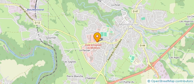 localisation de l'entreprise DANILO à MONISTROL-SUR-LOIRE