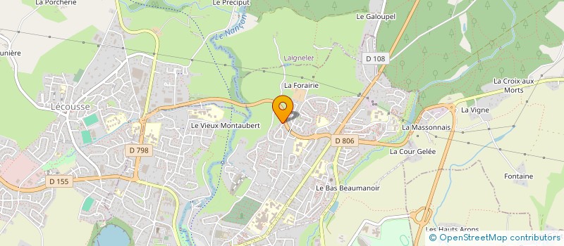 localisation de l'entreprise DANILO TANGUY  FOUGERES