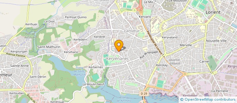 localisation de l'entreprise DANILOU  LORIENT