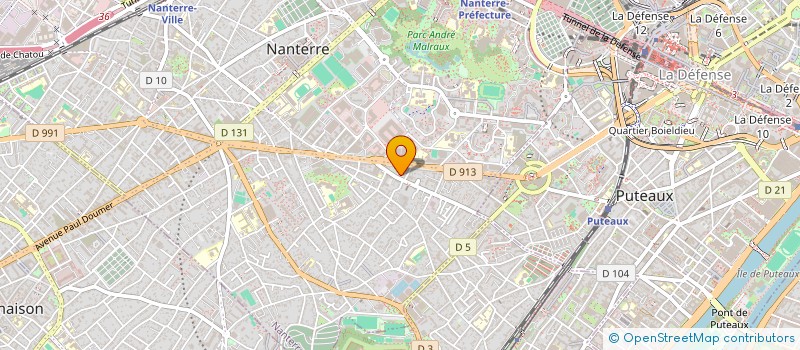 localisation de l'entreprise DANIM  NANTERRE