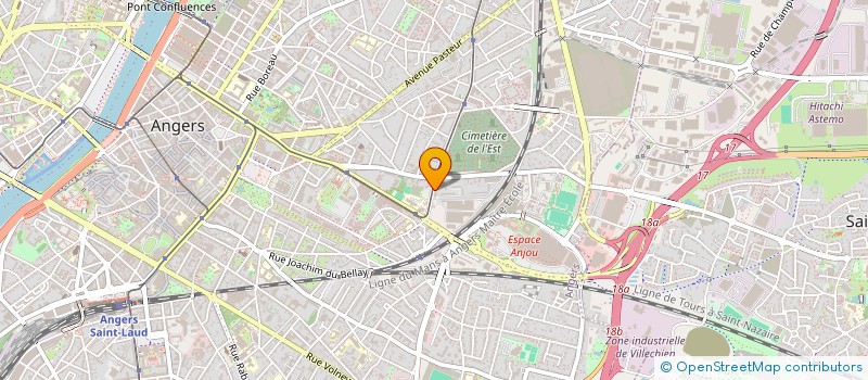localisation de l'entreprise DANIMATION à ANGERS