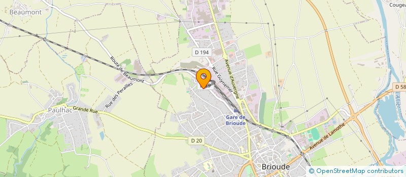 localisation de l'entreprise DANIMED  BRIOUDE