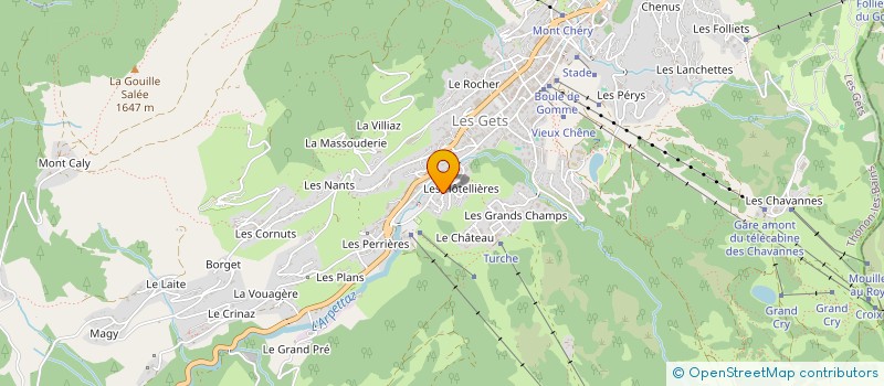 localisation de l'entreprise DANIMMO  LES GETS