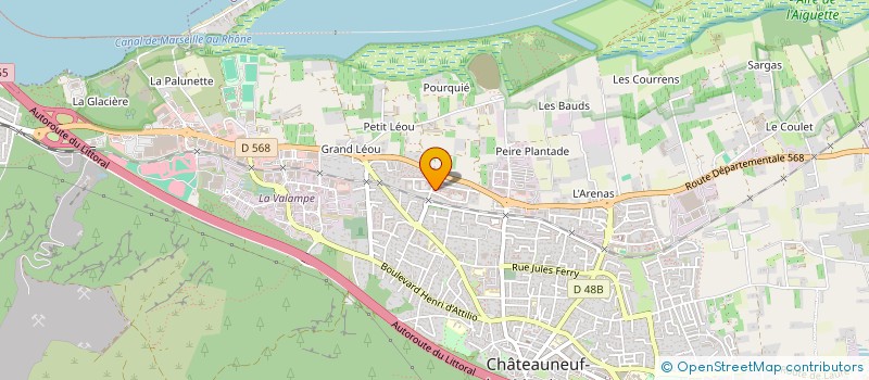 localisation de l'entreprise DANIS  CHATEAUNEUF-LES-MARTIGUES