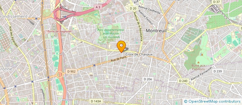 localisation de l'entreprise DANISH AND CO à MONTREUIL