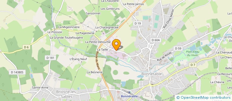localisation de l'entreprise DANISH CROWN DIVISION PORC à BONNETABLE