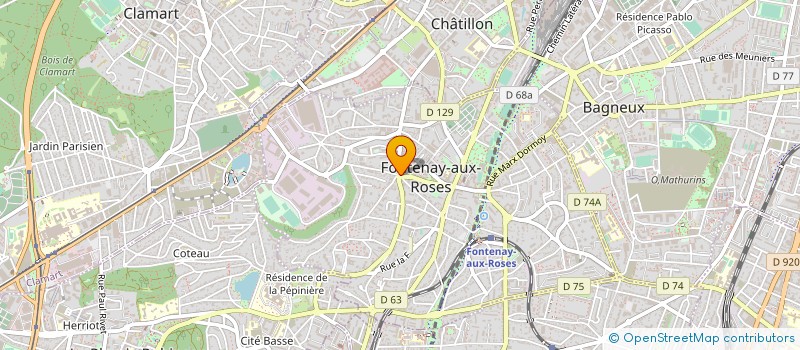 localisation de l'entreprise DANJEAN à FONTENAY-AUX-ROSES