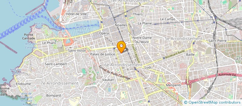 localisation de l'entreprise DANJOU & ASSOCIES  MARSEILLE