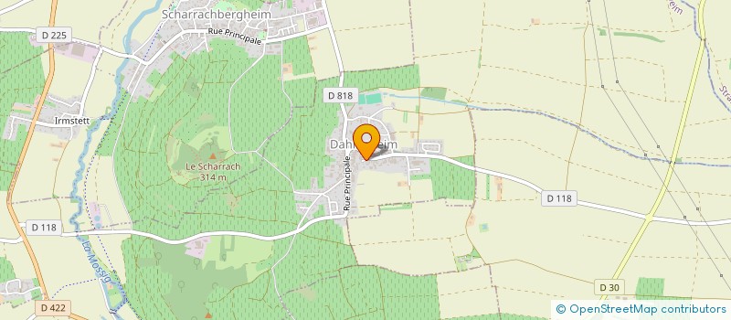 localisation de l'entreprise DANJOU DELABARRE  DAHLENHEIM