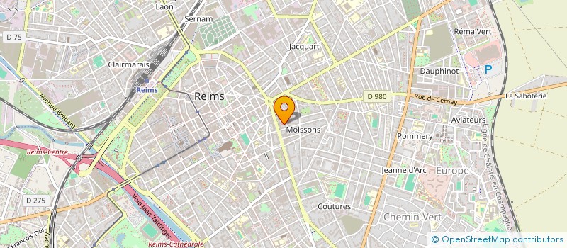 localisation de l'entreprise DANJOU MG2  REIMS