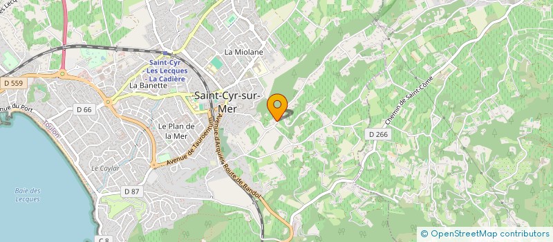 localisation de l'entreprise DANJOUR ECLA à SAINT-CYR-SUR-MER