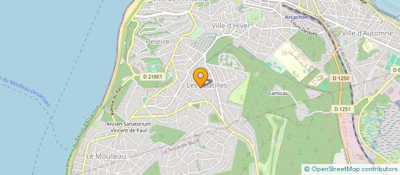 localisation de l'entreprise DANKER  ARCACHON