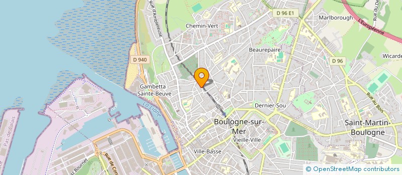 localisation de l'entreprise DANLAUP  BOULOGNE-SUR-MER