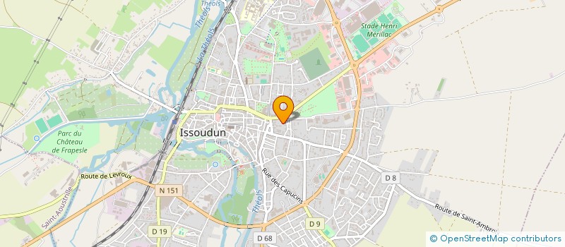 localisation de l'entreprise DANLMIL à ISSOUDUN