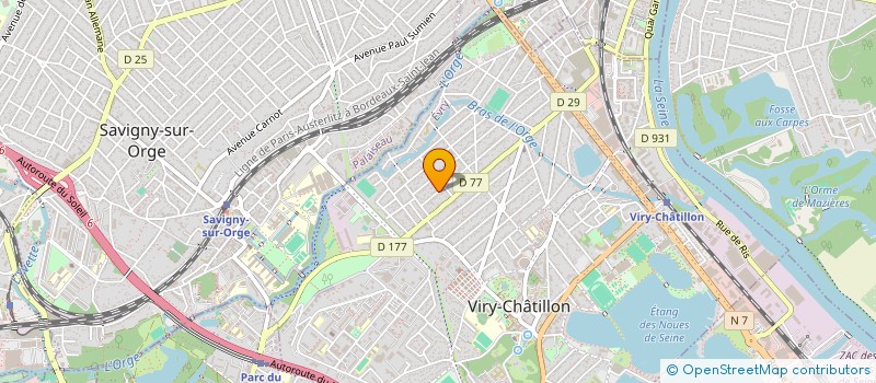 localisation de l'entreprise DANLOS à VIRY-CHATILLON