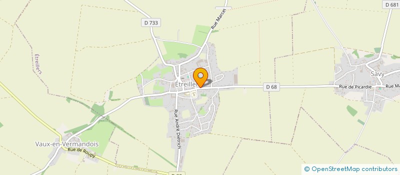 localisation de l'entreprise DANLOU GESTION IMMOBILIERE CHAMPS ELYSEE  ETREILLERS