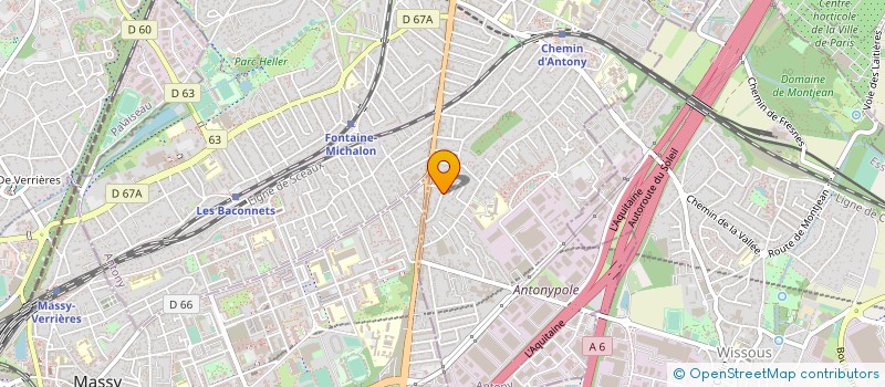 localisation de l'entreprise DANN ELEC SERVICE à ANTONY