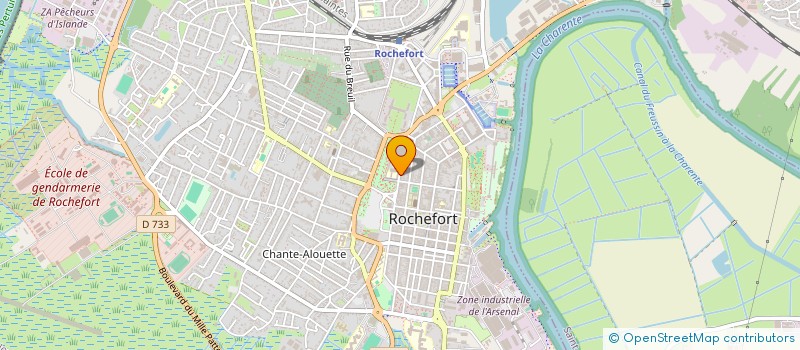localisation de l'entreprise DANN MUSIQUE à ROCHEFORT