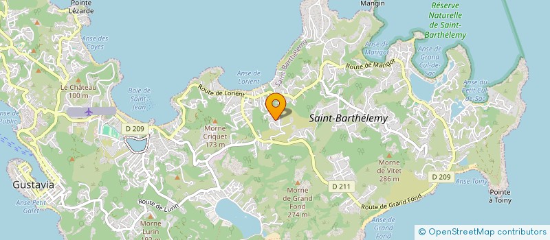 localisation de l'entreprise DANNA à SAINT BARTHELEMY