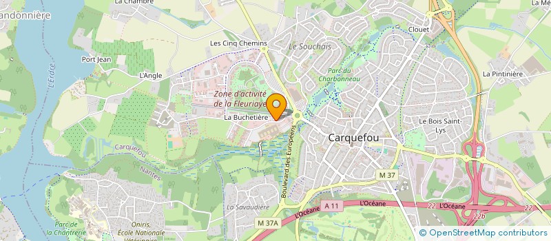 localisation de l'entreprise DANNAT  CARQUEFOU