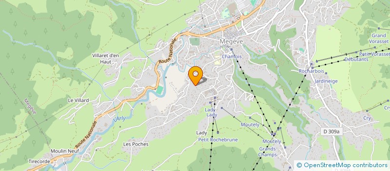 localisation de l'entreprise DANNEIGE  MEGEVE