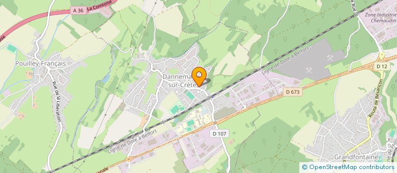 localisation de l'entreprise DANNEMARIE SUR CRETE ORGANISATION (DSCO)  DANNEMARIE-SUR-CRETE