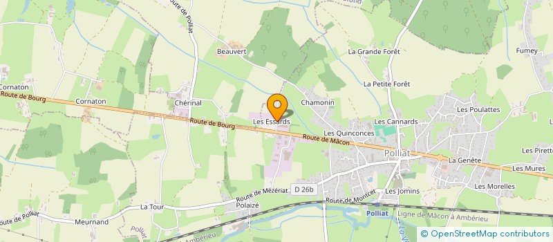 localisation de l'entreprise DANNENMULLER - ENTREPRISE GENERALE DE TRAVAUX PUBLICS à POLLIAT