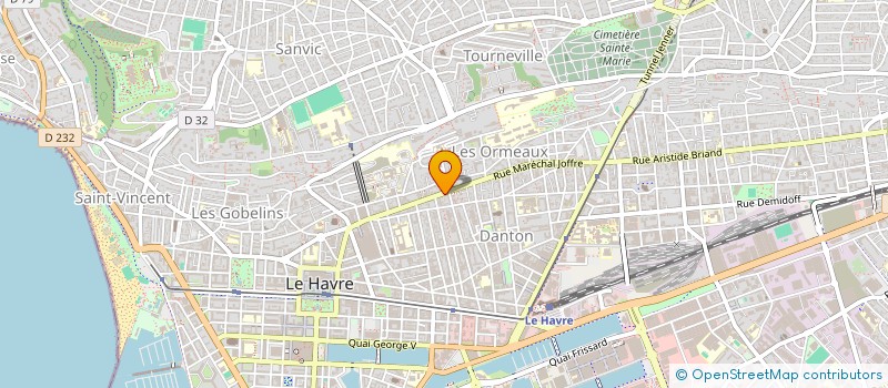 localisation de l'entreprise DANNETARIA à LE HAVRE