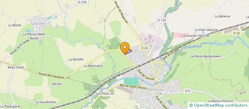 localisation de l'entreprise DANNOUS IMMO 82  EVRON