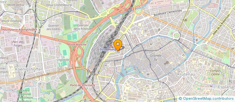 localisation de l'entreprise DANOA-OPTIQUE à STRASBOURG