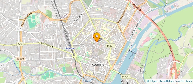 localisation de l'entreprise DANOE  ROANNE