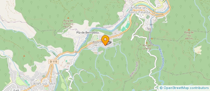 localisation de l'entreprise DANPIER  ARLES-SUR-TECH